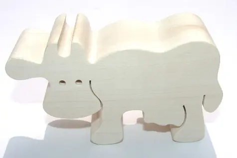 Fauna Dřevěné zvířátko kráva / od 3 let