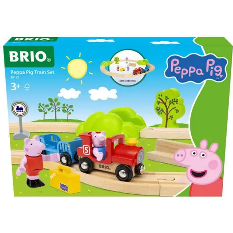 BRIO 36123 Vlaková sada Prasátko Peppa / od 3 let