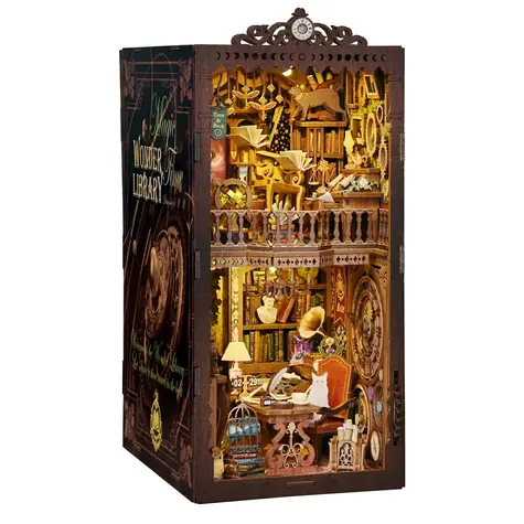 2Kids Toys 3D skládačka Zarážka na knihy Miniatura domečku Mystická knihovna