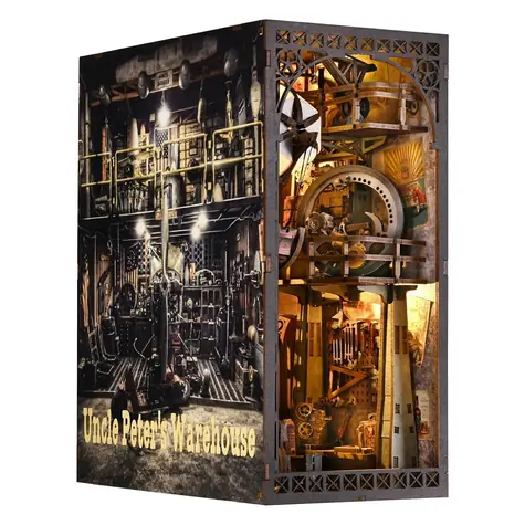 2Kids Toys 3D skládačka Zarážka na knihy Miniatura domečku Strýčkovo skladiště
