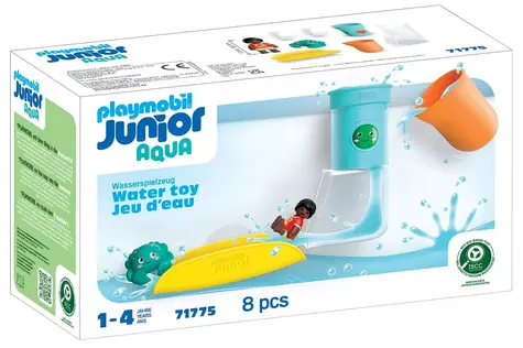 Playmobil® Junior Aqua 71775  Vodní nádrž se skluzavkou / Počet dílků: 8 / od 1 roku