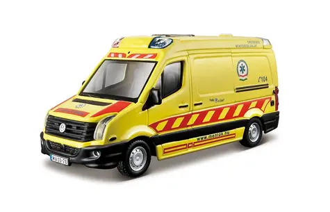 Bburago EMERGENCY Vozidlo záchranné služby - Volkswagen Crafter / 1:50 / od 3 let