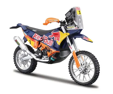 Bburago Motocykl Red Bull KTM Factory Racing - KTM Rally 2019 - Dakar Rally / 1:18 / od 3 let