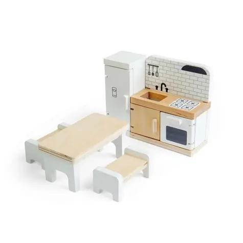 Bigjigs Toys Dřevěný nábytek do domečku pro panenky Kuchyň / od 3 let