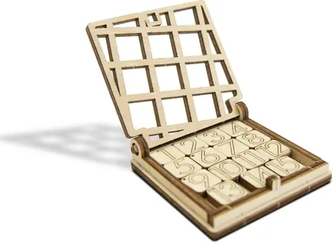WOODEN CITY 3D puzzle hra mini 15 - posuvný hlavolam / od 14 let