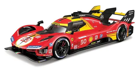 Bburago RACING FERRARI 499P 24H LE MANS CHAMPION 2024 červená / 1:18 / od 14 let