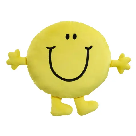 Rainbow Mr. Men Mr. Happy Velký polštář / od 0 let