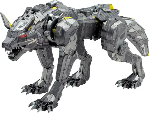 Metal Earth 3D puzzle Premium Series: Kybernetický vlk / 151 dílků / od 14 let