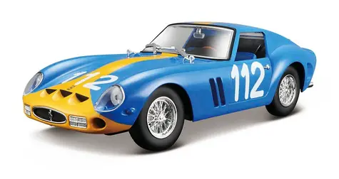 Bburago RACING MODEL KIT Ferrari 250 GTO modrá / 1:24 / od 14 let