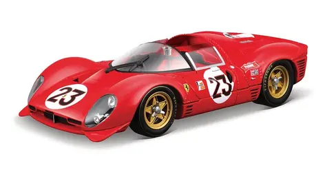 Bburago RACING MODEL KIT Ferrari 330 P4 Daytona 1967 červená / 1:24 / od 14 let