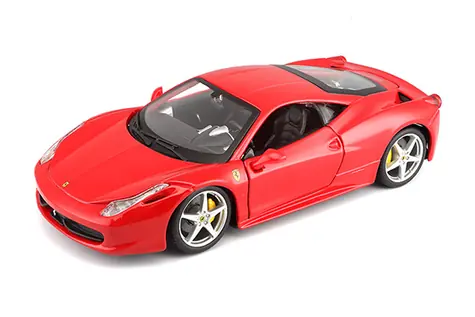 Bburago RACE+PLAY Ferrari 458 Italia červená / 1:24 / od 3 let