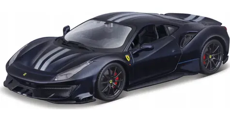 Bburago RACE+PLAY Ferrari 488 Pista tmavě modrá / 1:24 / od 3 let