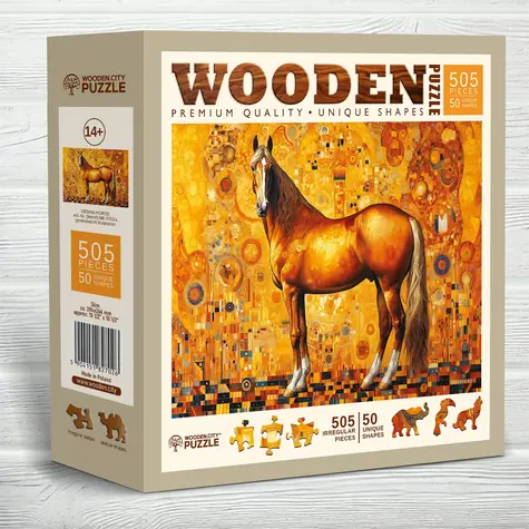 WOODEN CITY Dřevěné puzzle Vídeňský kůň 505 dílků / od 14 let