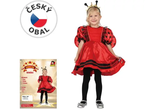 Made 03876 - Šaty na karneval - beruška 80-92 cm