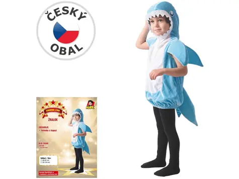 Made 09727 - Šaty na karneval - žralok 80 - 92 cm