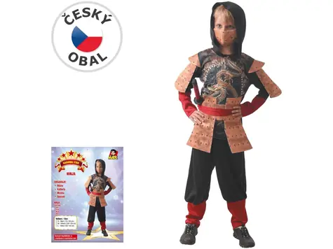 Made 09562 - Šaty na karneval - Ninja 120 - 130  cm