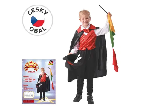 Made 09621 - Šaty na karneval - kouzelník 110 - 120 cm