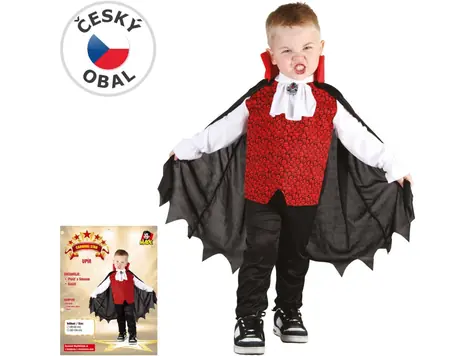 Made 09646 - Šaty na karneval - upír 92 - 104 cm