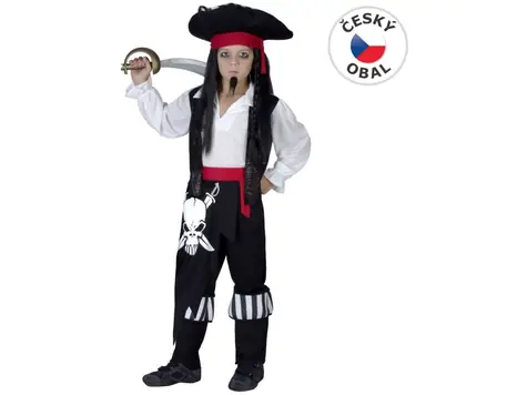 Made 50227 - Kostým na karneval - Pirát 110-120 cm
