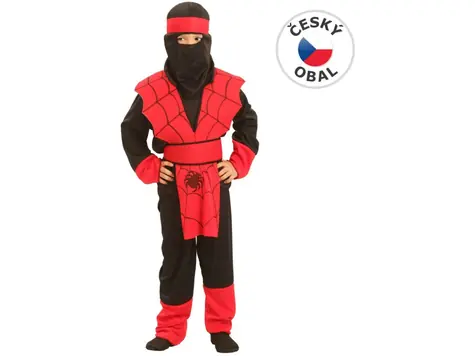 Made 50305 - Kostým na karneval - Ninja pavouk 110-120 cm