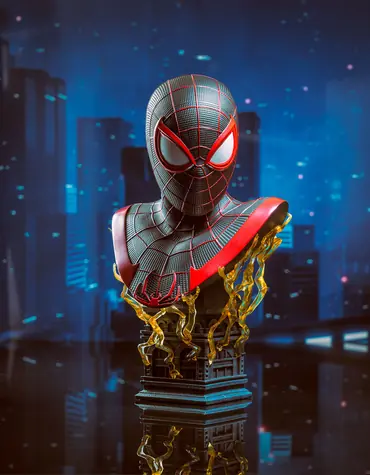Diamond Select Miles Morales - Spider-Man - Legends in 3D Bust 1/2 - 25cm