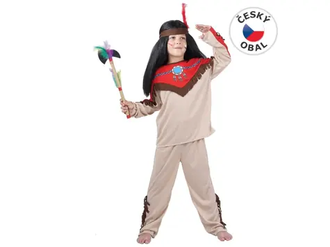 Made 55486 - Kostým na karneval - Indián 120-130 cm