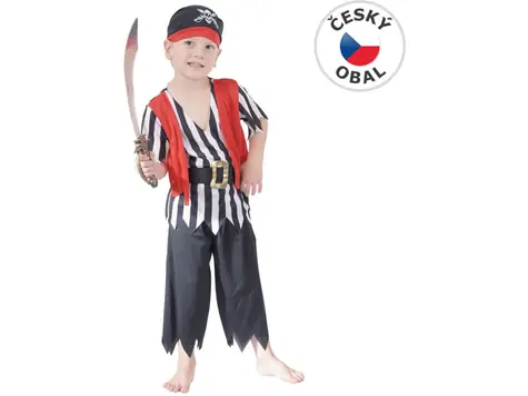 Made 55590 - Kostým na karneval - Pirát 92-104cm