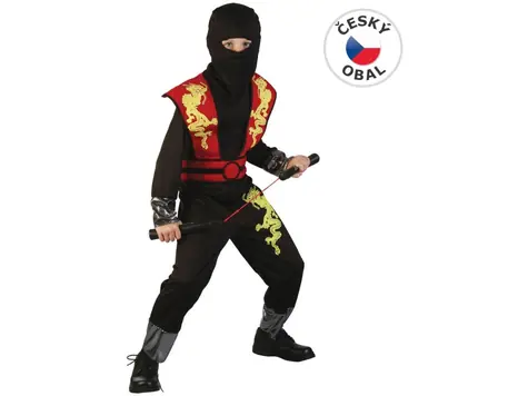 Made 82459 - Kostým na karneval - Ninja 120-130 cm