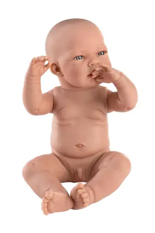 Llorens 84301 NEW BORN CHLAPEČEK - realistická panenka miminko - 43 cm / od 3 let