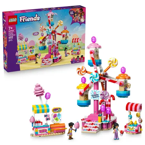LEGO® Friends 42700 Kolotoč se sladkostmi a cupcaky / Počet dílků: 602 / od 7 let