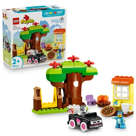 LEGO® DUPLO® 10469 Muffin, Bluey a rozvoz pizzy / Počet dílků: 44 / od 2 let