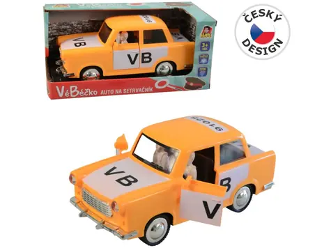 Made 91028 - Auto retro VéBéčko na setrvačník 17 cm / od 3 let