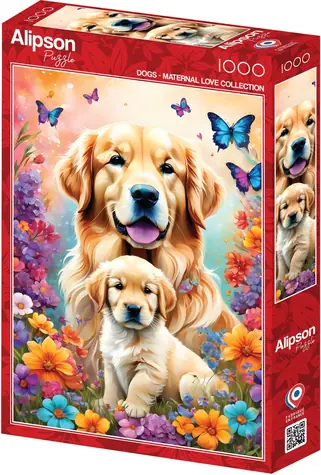 ALIPSON Puzzle Mateřská láska: Psi / 1000 dílků / od 14 let