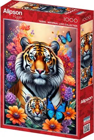ALIPSON Puzzle Mateřská láska: Tygři / 1000 dílků / od 14 let