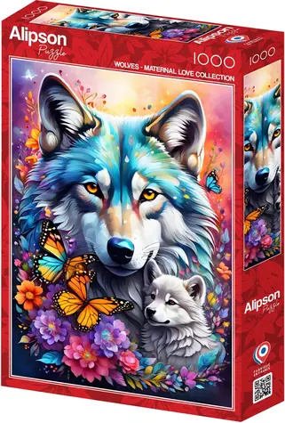 ALIPSON Puzzle Mateřská láska: Vlci / 1000 dílků / od 14 let