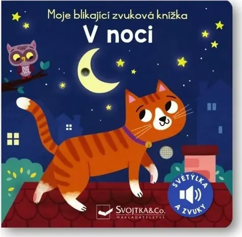 Svojtka & Co. Moje blikající zvuková knížka V noci / od 3 let