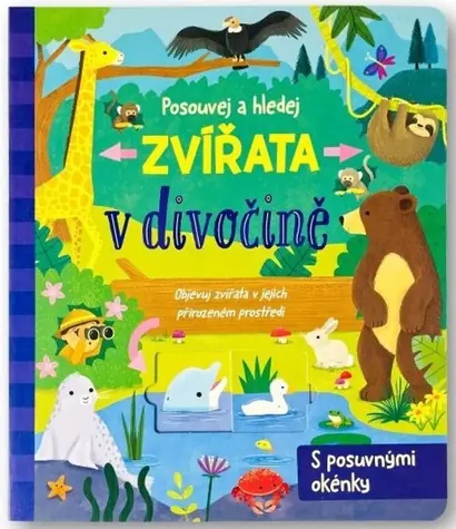 Svojtka & Co. Posouvej a hledej - Zvířata v divočině / od 3 let
