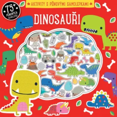 Svojtka & Co. Aktivity s pěnovými samolepkami - Dinosauři / od 3 let