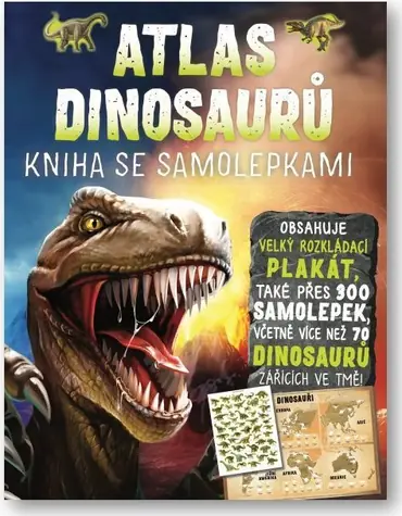 Svojtka & Co. Atlas dinosaurů Kniha se samolepkami / od 3 let