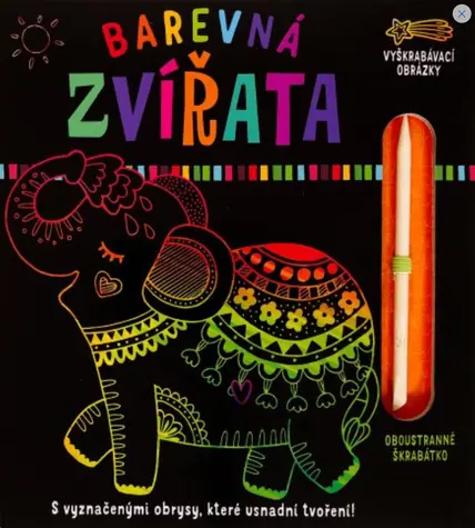 Svojtka & Co. Barevná zvířata - Vyškrabávací obrázky / od 3 let