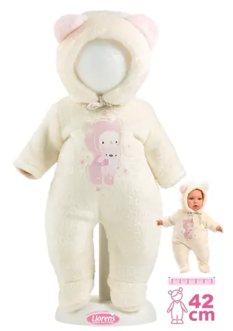 Llorens M14-208 obleček pro panenku miminko NEW BORN velikosti 40-42 cm
