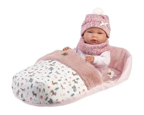 Llorens 73826 NEW BORN HOLČIČKA - realistická panenka miminko s celovinylovým tělem - 40 cm