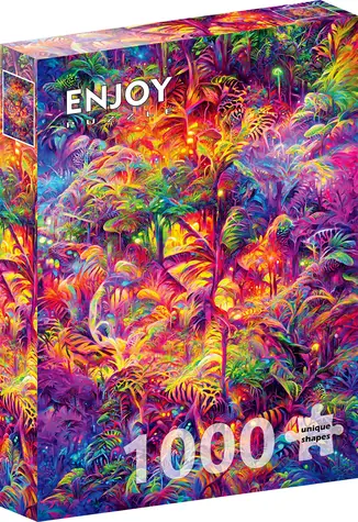 ENJOY Puzzle Tapiserie z džungle / 1000 dílků / od 14 let