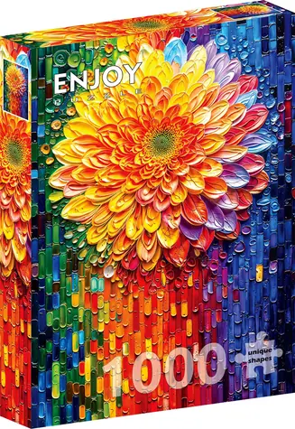 ENJOY Puzzle Květinová mozaika / 1000 dílků / od 14 let