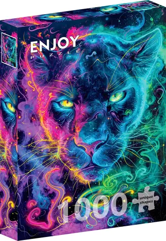 ENJOY Puzzle Neonový panter / 1000 dílků / od 14 let