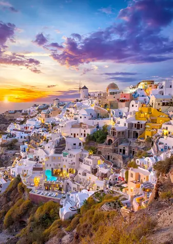 ENJOY Puzzle Západ slunce nad Santorini / 1000 dílků / od 14 let