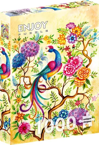 ENJOY Puzzle Pohádkový páv / 1000 dílků / od 14 let