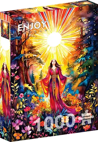 ENJOY Puzzle Bohyně na jaře / 1000 dílků / od 14 let