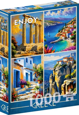 ENJOY Puzzle Řecké výhledy / 1000 dílků / od 14 let