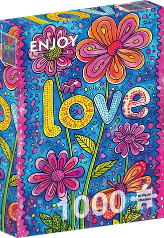 ENJOY Puzzle Květinová láska / 1000 dílků / od 14 let